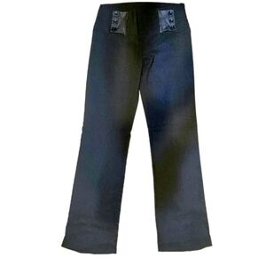 Valia Ladies Black Double Button Dress Slacks - Size 5